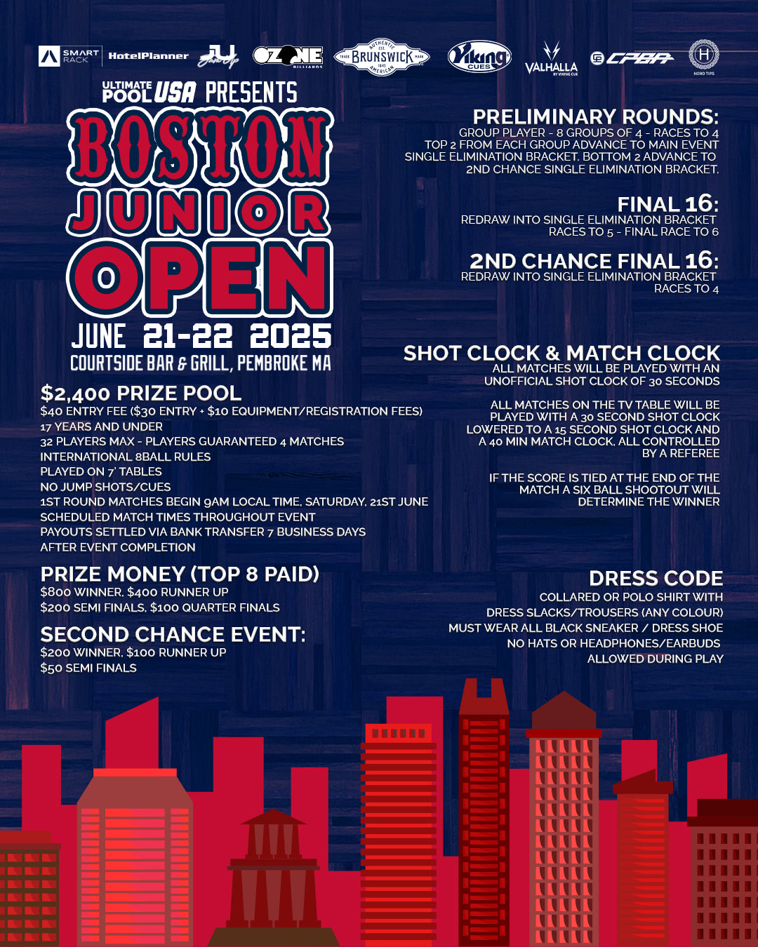 Boston Junior Open Entry - June 21-22 2025